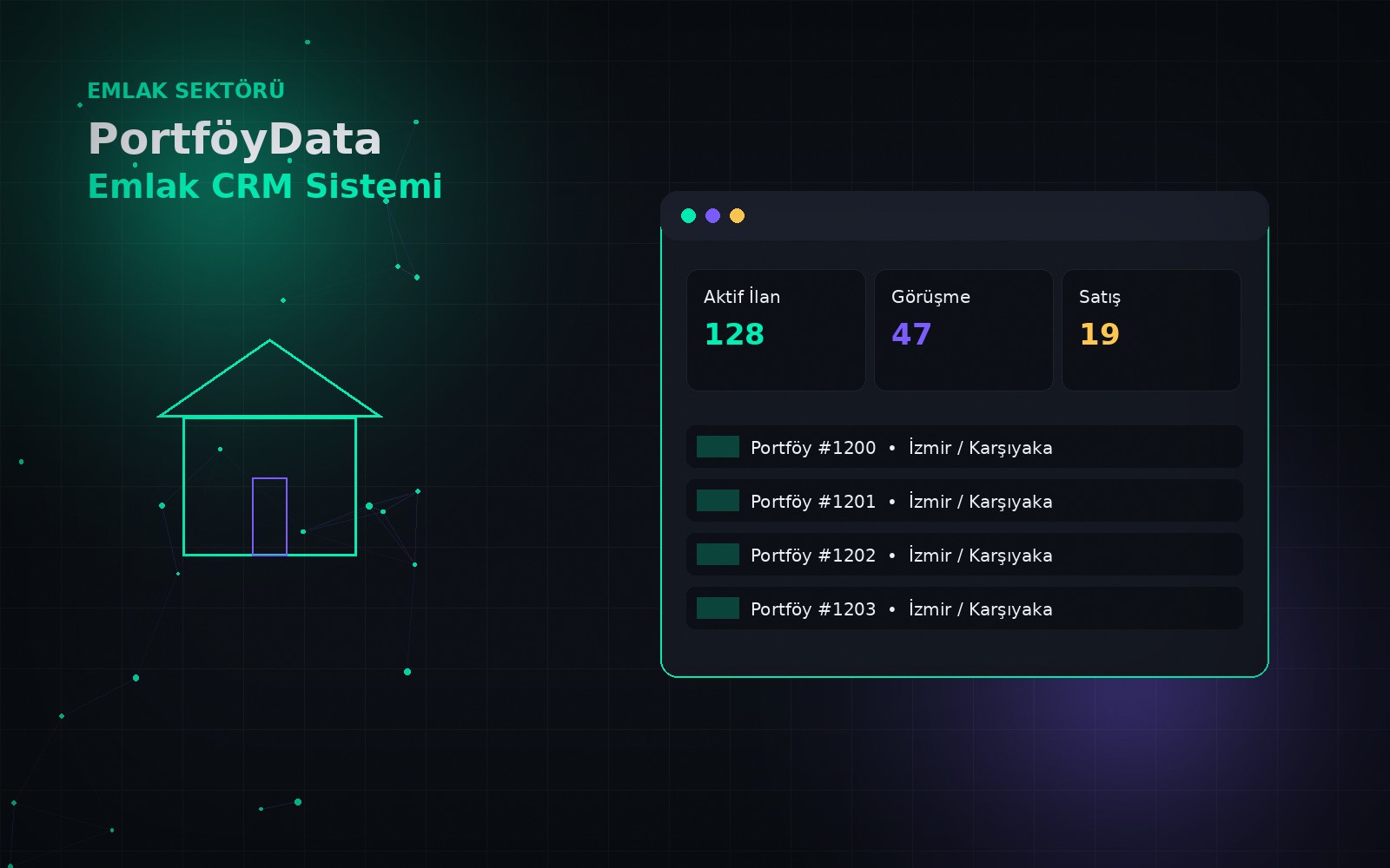 PortföyData – Emlak Ofisi Yönetim Sistemi - Emlak Sektörü projesi ekran görüntüsü